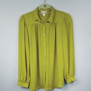 Mustard Yellow Crinkle Blouse